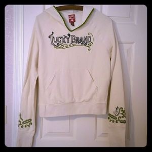 Vintage Lucky Brand hooded sweatshirt